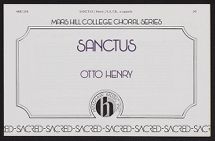Musical score for "Sanctus" by Otto Henry